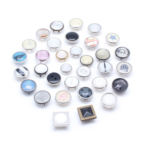 Bán Buôn Tùy Chỉnh Thời Trang Nhẫn Với Flatback <span class=keywords><strong>Prong</strong></span> Ngọc Trai Bốn Phần Kim Loại <span class=keywords><strong>Snap</strong></span> Nút Bền Vững Phong Cách Mạ Kỹ Thuật - Product Image 6