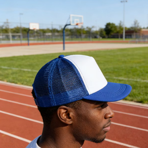 Gorra de béisbol deportiva transpirable e impermeable con visera personalizada, de malla y lona, estilo trucker, perfil de golf, para exteriores, con MOQ bajo de 100 unidades, de Vietnam - Product Image 6