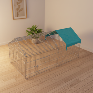 Vente directe d'usine, grande cage à poules en métal pour l'extérieur, cage à lapins, enclos pour volailles, poulailler - Product Image 1