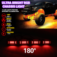 Luces LED RGBW para Automóviles, Barcos y Rocas, con Control por Aplicación, 4/6/8 Pods, con Modo de Control por Bluetooth