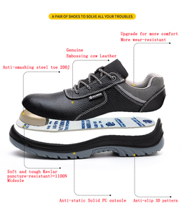 JIANKUN-Botas <span class=keywords><strong>DE</strong></span> SEGURIDAD personalizables S1, antiestáticas, <span class=keywords><strong>de</strong></span> grano completo, duraderas, <span class=keywords><strong>de</strong></span> cuero <span class=keywords><strong>de</strong></span> vaca genuino en relieve, antiexplosivo, antiperforación - Product Image 3