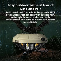 Camping en plein air lumière LED étanche rechargeable tente lumière avec température multicolore pour la vie quotidienne et aventures en plein air