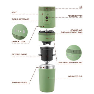 Moulin <span class=keywords><strong>à</strong></span> <span class=keywords><strong>café</strong></span> électrique sans fil, Portable, Rechargeable, avec batterie de 2000mAh - Product Image 6