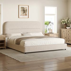 <span class=keywords><strong>Lit</strong></span> plateforme rembourré au design moderne et élégant avec tête et pied de <span class=keywords><strong>lit</strong></span> en velours, lattes en bois, <span class=keywords><strong>lit</strong></span> de rangement gain de place - Product Image 3