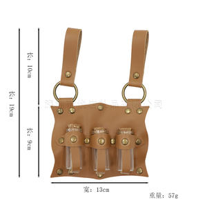 Cinturón <span class=keywords><strong>Medieval</strong></span> con Hebillas Antirrobo de Cuero Sintético con Grabado de Alquimistas, Estilo Retro, para Cosplay de Brujería, Steampunk - Product Image 2