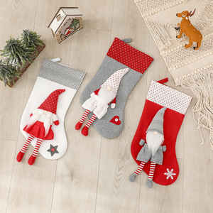 Gnomes nains sans visage feutre chaussettes <span class=keywords><strong>de</strong></span> Noël nordique <span class=keywords><strong>Vintage</strong></span> bas <span class=keywords><strong>de</strong></span> Noël - Product Image 6
