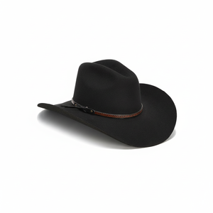 Venta al por mayor de sombreros de vaquero de cuero estilo rodeo clásico, duradero y ligero, perfecto para uso ranchero y festivales al aire libre - Product Image 1