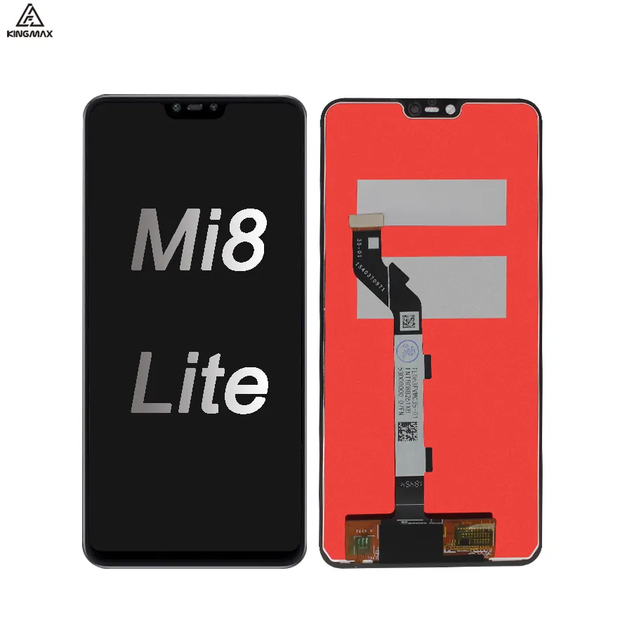 Layar sentuh LCD ponsel Xiaomi, TFT asli 6.26 inci untuk Xiaomi Mi 8 Lite, tampilan LCD, layar pengganti Mi8 Lite