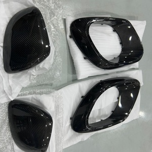 ชุดแต่งคาร์บอนไฟเบอร์แบบแห้งสำหรับ Mercedes Benz S Class W223 S63 2021+ AMG ดิฟฟิวเซอร์หลัง สเกิร์ตข้าง ฝาครอบกระจกมองข้าง ช่องระบายอากาศกันชนหน้า - Product Image 1