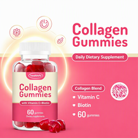Gommes de collagène personnalisées pour les cheveux, la peau et les ongles avec biotine et vitamines 3g/60 gommes/flacon Gommes de collagène