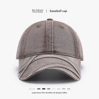 Casquette de baseball unisexe en coton 100% délavé style japonais vintage, ajustable, pour mode de niche urbaine, personnalisable, toutes saisons, protection solaire
