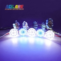 Aglare 45MM Lampe de fête foraine automatique RGB Pixel LED Ampoule étanche pour manège de carrousel, éclairage ponctuel LED pour amusement