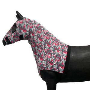 Nieuw Product Paardensport Leverancier Op Maat Ontwerp Paard Kap Strech Elastische Volle Hals Ademende Capuchon - Product Image 1