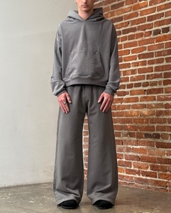 Tùy Chỉnh Chất Lượng Cao Cotton Yếu Tố Cần Thiết Tracksuits Cho Nam Giới Chạy Bộ Mồ Hôi Phù Hợp Với Sang Trọng Quá Khổ Nặng Unisex Hoodie Set - Product Image 4