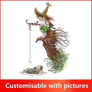 NKF Kit de point de croix pêche elfes 11CT/14CT taille impression <span class=keywords><strong>couleur</strong></span> broderie à la main salon <span class=keywords><strong>chambre</strong></span> à coucher Kits de <span class=keywords><strong>peinture</strong></span> décorative - Product Image 2