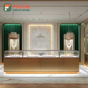 Fabricante de Muebles para Joyerías Personalizados, Mueble de Exhibición de Joyería con Marco de Madera para Tiendas de Marca - Product Image 2