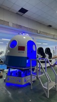 Simulateur d'avion spatial VR 9D à double siège en métal pour intérieur, prix d'usine, capsule de simulation dynamique, 50+ jeux, usage commercial