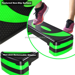 Umweltfreundlicher Kunststoff-Fitness-Stepper für den Heimgebrauch Geeignet für Aerobic-Übungen Cardio-Gewichte Yoga DVD-<span class=keywords><strong>Workout</strong></span> - Product Image 1