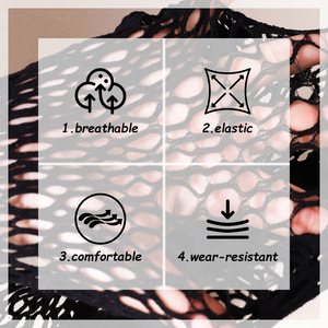 Collants en nylon recyclé GRS pour femmes rondes, collants sexy grande taille à dentelle florale, logo OEM personnalisé - Product Image 5