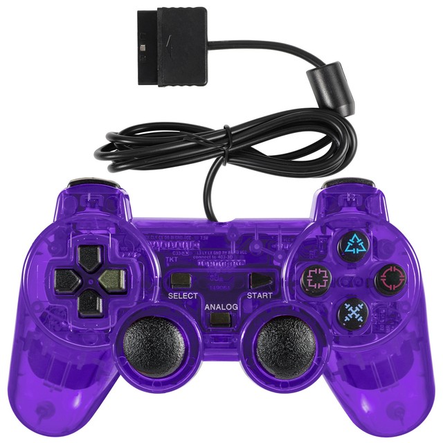 Factory Custom P2 Wired Game Controller Dual Vibration Dual Motor Snowflake Transparent Colorful PC Compatible Turbo Button