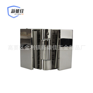 Charnière pliante en acier inoxydable Xin Xiong Jia, 180 degrés, matériau 304, noir mat, pour porte de salle de bain, salle de douche - Product Image 3