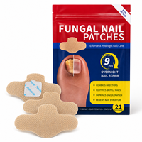 Patchs de traitement antifongiques pour ongles en hydrogel de qualité supérieure, hypoallergéniques, pour ongles cassés, abîmés ou atteints de mycose, efficaces pendant 9 heures.