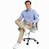 Meilleure vente chaise de bureau de direction chaise de bureau ergonomique pivotante simple avec dossier en maille hauteur réglable chaise bon marché avec élévateur à gaz