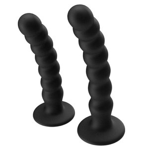 Plug Anal pour femmes jouets sexuels vibrateur gode en Silicone noir avec Base pliée énorme poupée de sexe godemichet Anal en Silicone Juguetes Sexuales - Product Image 1