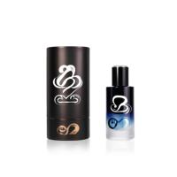 Emballage cylindrique de luxe Logo imprimé 30ml 50ml 100ml Vaporisateur de voyage Atomiseur Contenant d'échantillon Flacons de parfum en verre avec boîte OEM