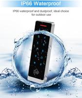 Nouveau lecteur de clavier tactile en métal Wiegand, RFID 13,56 MHz 125 KHz, lecteur de cartes à code Wiegand 26/34 sorties pour contrôle d'accès