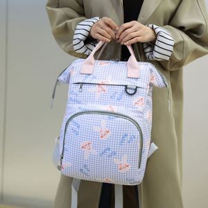 Lovely Cartoon Bunny Diaper <b>Backpack</b> Lrge Capacity Baby Supplies Storage Bag for Outdoor Travel - Product Image 6