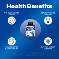 Cápsulas para la Salud de la Próstata - Suplemento Herbal Natural con Mezcla de Saw Palmetto y Hongos, Apoyo para la Próstata y la Vejiga