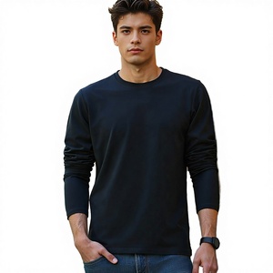 Camiseta Térmica de Manga Larga para Hombre, de Algodón Modal, Color Sólido, Casual, Cómoda, Anti-Pilling, Anti-Arrugas - Product Image 3