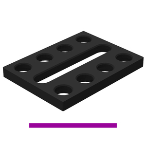 SteelExpert GPPH adapter plate 200x150mm, 25mm thick, <b>28mm</b> holes - Product Image 1