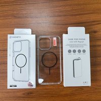 Étui magnétique transparent coloré avec recharge sans fil magnétique pour iPhone 14 Pro Max 15 15Pro 15 Plus 15Pro Max 16Pro 16 Pro Max