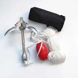 <span class=keywords><strong>Petit</strong></span> ensemble d'ancrage de grappin pliant en acier au carbone galvanisé <span class=keywords><strong>parapluie</strong></span> à quatre griffes pour matériel marin pour bateaux de pêche - Product Image 1
