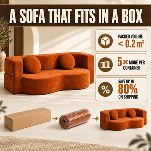 <span class=keywords><strong>Canapé</strong></span> de sol incurvé en chenille <span class=keywords><strong>terracotta</strong></span> 2 places, <span class=keywords><strong>convertible</strong></span> en lit futon, compressé sous vide, pour home cinéma - Product Image 2
