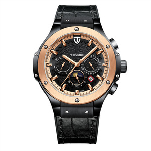 Montres-bracelets automatiques en acier inoxydable haut de gamme avec logo personnalisé pour femmes et hommes, étanches, pour hommes - Product Image 4