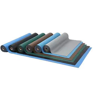 Foglio di gomma naturale di alta qualità Anti statico blu verde grigio 2mm 0.8m x 10m ESD rotolo tappetino da tavolo