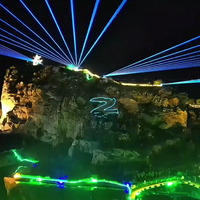 Proyector Láser para Montaña con Tecnología Patentada CE ROHS DMX512, Control Láser para Cascadas, Exhibición Nocturna Turística