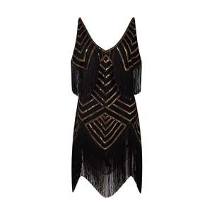 Frauen Vintage 1920er Jahre Great Gatsby Kleid Pailletten Flapper Kleid Prom Quaste Saum Sexy Kleid - Product Image 1
