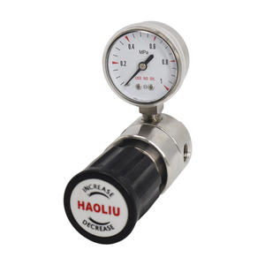 Regulador de presión de diafragma de acero inoxidable de una etapa Reductor manual de <span class=keywords><strong>gas</strong></span> de argón de helio alimentado por aceite para uso en laboratorio - Product Image 5
