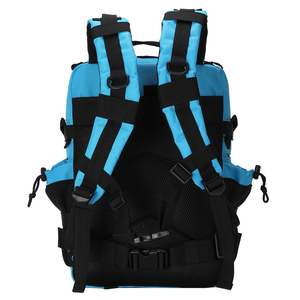 กระเป๋าเป้สะพายหลัง LUPU Tactical ขนาด 36-56 ลิตร ทำจากไนลอน ระบบ MOLLE ปิดด้วยซิป เหมาะสำหรับทุกเพศ สีฟ้า พร้อมแผ่นแปะธงชาติสหรัฐอเมริกา - Product Image 3