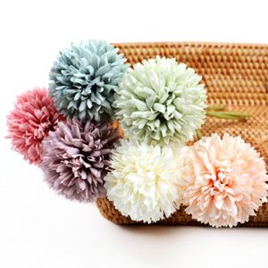 Bouquet de fleurs artificielles en soie Guanyi, chrysanthèmes, couleurs macaron, décoration de mariage, ornements de table, accessoires de photographie - Product Image 1