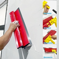 Kit de 14 pièces en acier inoxydable pour raclage et peinture, comprenant 8 racloirs de différentes tailles, 4 rouleaux à mastic et une perche d'extension, pour murs, coins et cloisons sèches