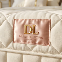 Étiquette d'angle de matelas en satin de luxe personnalisée, ruban diagonal avec logo, accessoires de literie haut de gamme, textile de maison