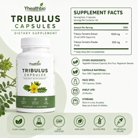 Capsules de Tribulus Botanique Premium – Extrait de Fruit Standardisé, Matière Première pour la Production de Marques