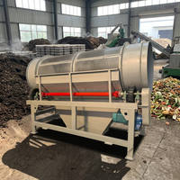 Tamis rotatif DZJX de haute qualité pour le tamisage des sciurets et des particules de biomasse, machine de criblage à tambour rotatif pour le biochar et le compost