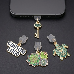 Tappo Antipolvere in <span class=keywords><strong>Metallo</strong></span> Cristallino Impermeabile di Alta Qualità, Promozione Diretta di Fabbrica, Ornamento Charm per Telefono - Product Image 1