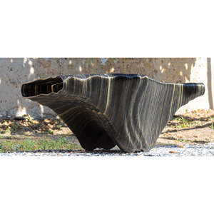 Table basse fabriquée en Italie-Stromboli-Imprimé en 3D-Produit PLA-Pour l'extérieur-Design italien-Blanc complet - Product Image 2
